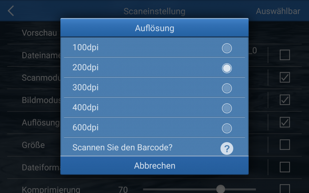 Dokumente scannen – mit wie viel dpi?